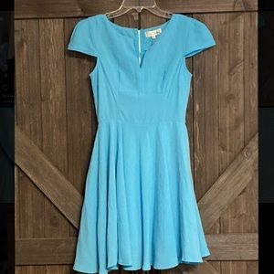 1950s Vintage Blue capsleeve dress